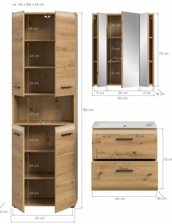 Ensemble salle de bains 3 éléments BONGA-Xonox Clearance