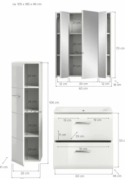 Ensemble salle de bains 3 éléments BONGA-Xonox Best