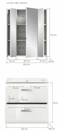 Ensemble salle de bains 2 éléments BONGA-Xonox Clearance