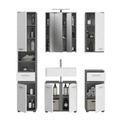 Ensemble salle de bains 5 éléments ASSELA-Xonox Sale