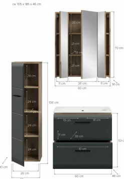 Ensemble salle de bains 3 éléments BONGA