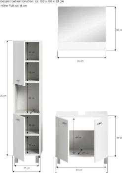 Ensemble salle de bains 3 éléments SEBETA-Xonox Hot