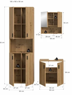 Ensemble salle de bains 3 éléments MONE-Xonox Clearance