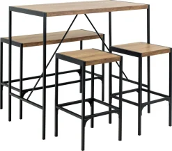 Ensemble table bar, banc et tabourets BERLIN-Actona