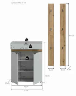 Ensemble vestiaire 3 éléments NARO-Xonox Clearance