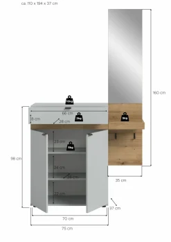 Ensemble vestiaire 2 éléments NARO-Xonox