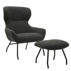Fauteuil avec repose-pied 367810-Salesfever Online