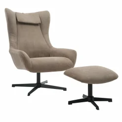 Fauteuil avec repose-pied 367834-Salesfever Sale