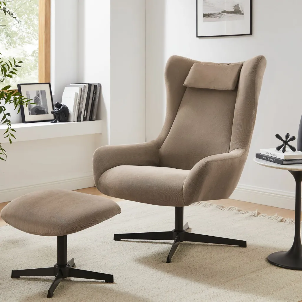 Fauteuil avec repose-pied 367834-Salesfever Sale