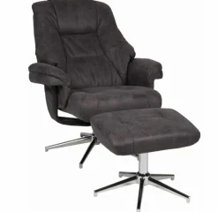 Fauteuil relax avec repose-pieds BURNABY-Duo New