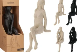 Figurine décorative femme assise sur le rebord DEKO-Koopman Online