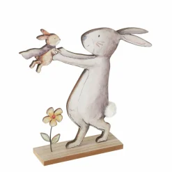 Figurine lapin avec lapereau BUNNY