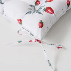 Galette de chaise motif fraises EMILY