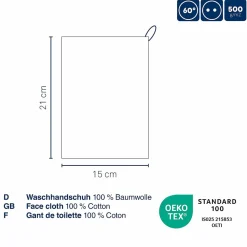 Gant de toilette gris argent LADESSA-Kela New