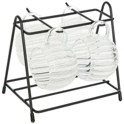 Glastassen 4er Set mit Ständer IVY