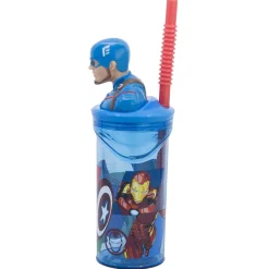 Gourde 3D avec paille Avengers AVENGERS-Stor