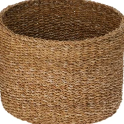 Grand panier rond en jonc de mer EH-Koopman Clearance