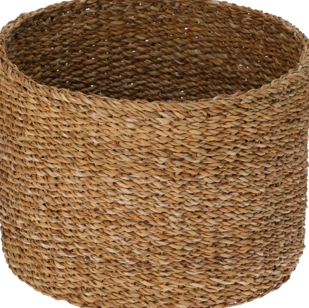 Grand panier rond en jonc de mer EH-Koopman Clearance