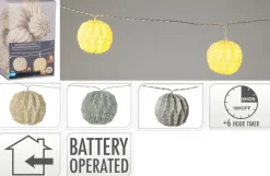 Guirlande lumineuse lampions DEKO-Koopman Discount