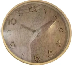 Horloge murale aspect bois EH-Koopman Clearance