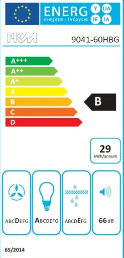 Hotte aspirante inclinée 9041-60HBG-PKM Hot