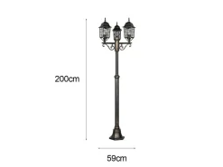 Lampadaire d'extérieur VOLTURNO-Trio Leuchten Sale