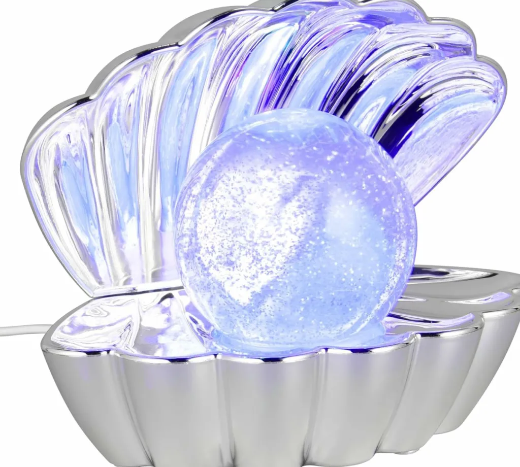 Lampe de table chrome SHELLY-Reality Leuchten Outlet