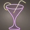 LED néon verre à cocktail NEON