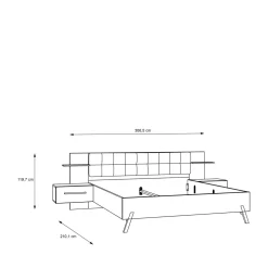 Lit avec chevets KYA