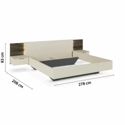 Lit avec chevets MARBELLA