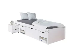 Lit avec rangement 90x200cm TILL