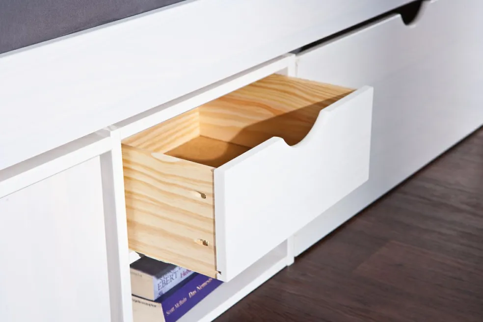 Lit avec rangement 90x200cm TILL