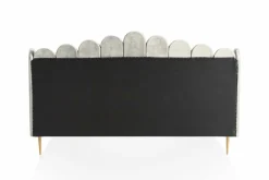 Lit capitonné coquillage PASARKEMIS-Salesfever Outlet