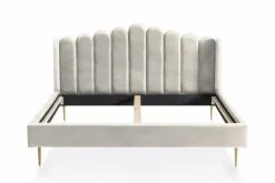 Lit capitonné coquillage PASARKEMIS-Salesfever Outlet