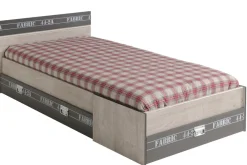 Lit d'ado 90 x 200 cm avec tiroirs FABRIC 10-Parisot Clearance