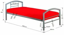 Lit en métal CHICAGO