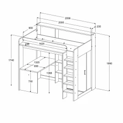 Lit mezzanine HIGHER 1a