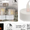 Lot de 2 bougies chauffe-plats LED-Koopman Sale