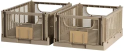 Lot de 2 caisses pliables ton marron DAY-Schou Company Outlet