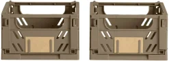 Lot de 2 caisses pliables ton marron DAY