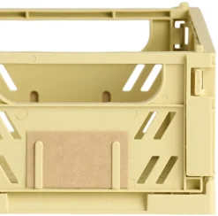 Lot de 2 caisses pliables ton jaune DAY