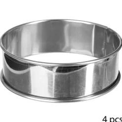 Lot de 4 cercles à tartelettes KITCHEN