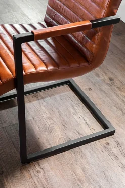 Lot de 2 chaises à piètement luge BARCELONA-Gutmann Discount