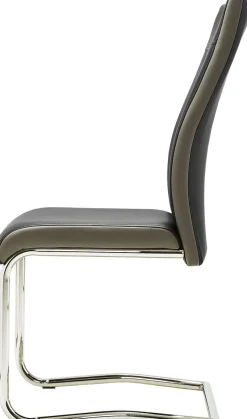 Lot de 4 chaises à piètement luge LUCKY