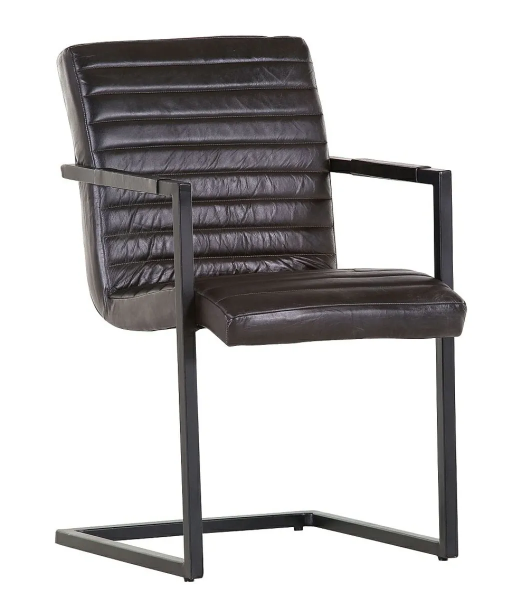 Lot de 2 chaises à piètement luge BARCELONA-Gutmann Online