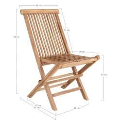 Lot de 2 chaises de jardin TOLEDO-House Nordic Clearance