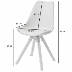 Lot de 2 chaises de salle à manger SONGKHRAM-Skyport Clearance