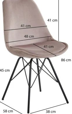 Lot de 2 chaises de salle à manger WOHNLING