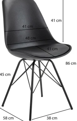 Lot de 2 chaises de salle à manger WOHNLING