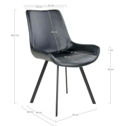 Lot de 2 chaises MEMPHIS-House Nordic